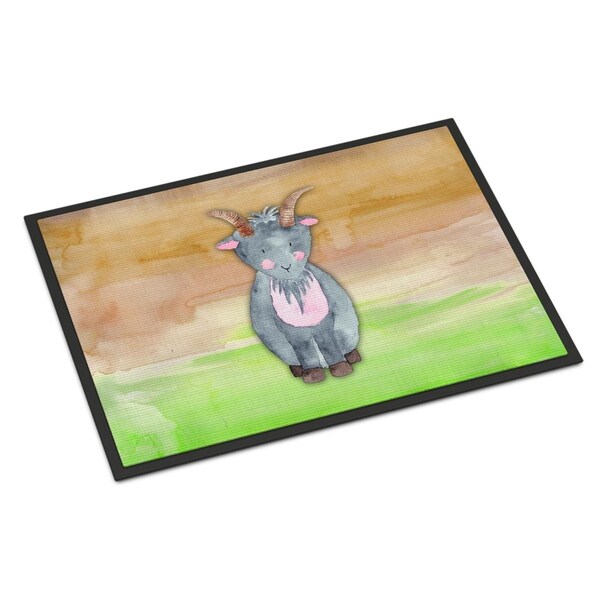 Carolines Treasures 18 x 27 in. Goat Watercolor Indoor or Outdoor Mat BB7413MAT - main